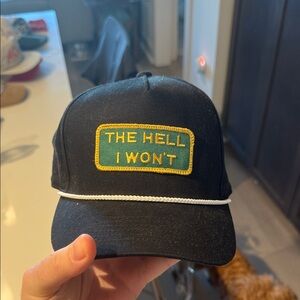 Black Cap with The Hell I Won’t Patch